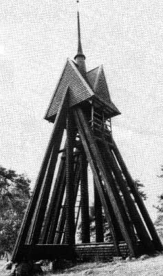Klockstapeln vid Barva kyrka