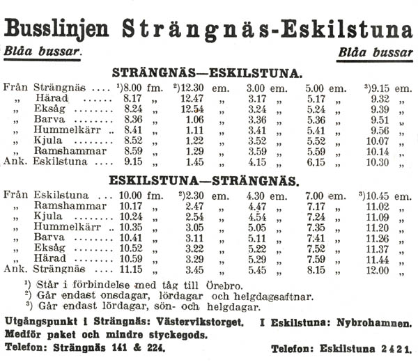 Busstidtabell